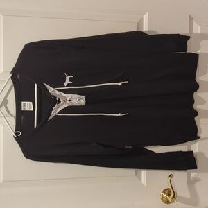PINK Victoria Secret Criss Cross long sleeve light weight shirt size small